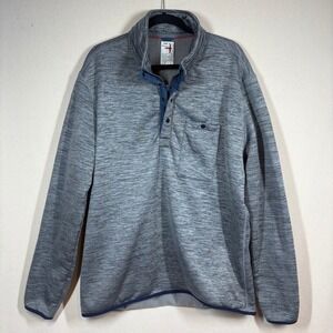 Relwen Micro-Thermo Popover 1/4 Zip Pullover Grey Mix 2X Outdoor Gorpcore Casual